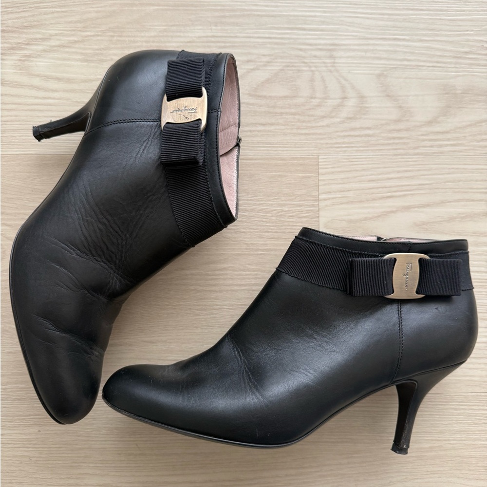 Salvatore Ferragamo Black Ankle Booties